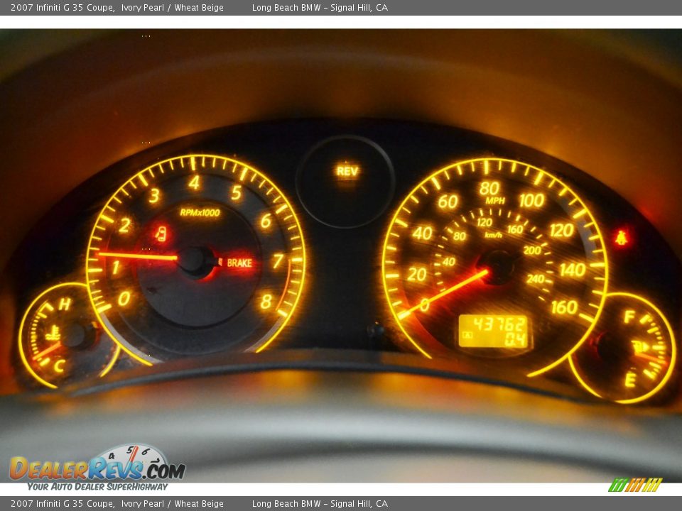 2007 Infiniti G 35 Coupe Gauges Photo #19