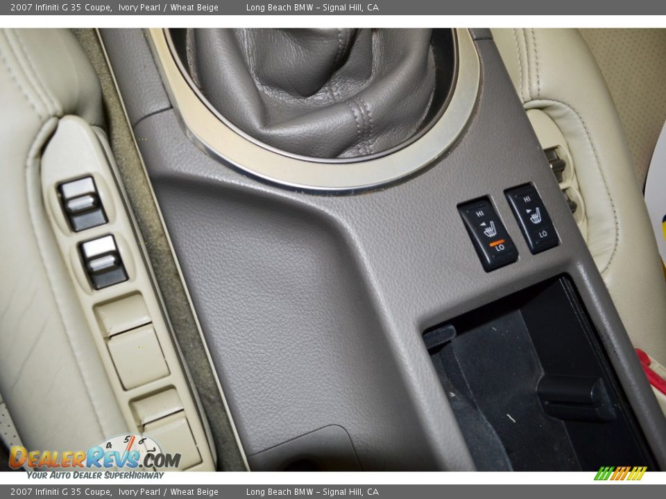 2007 Infiniti G 35 Coupe Ivory Pearl / Wheat Beige Photo #24