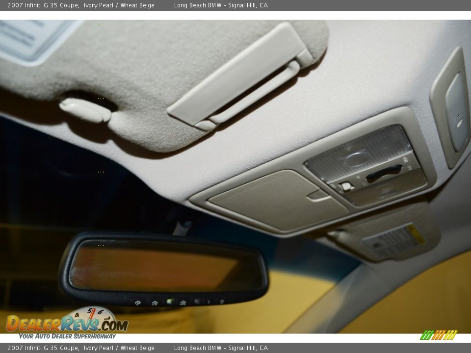 2007 Infiniti G 35 Coupe Ivory Pearl / Wheat Beige Photo #25
