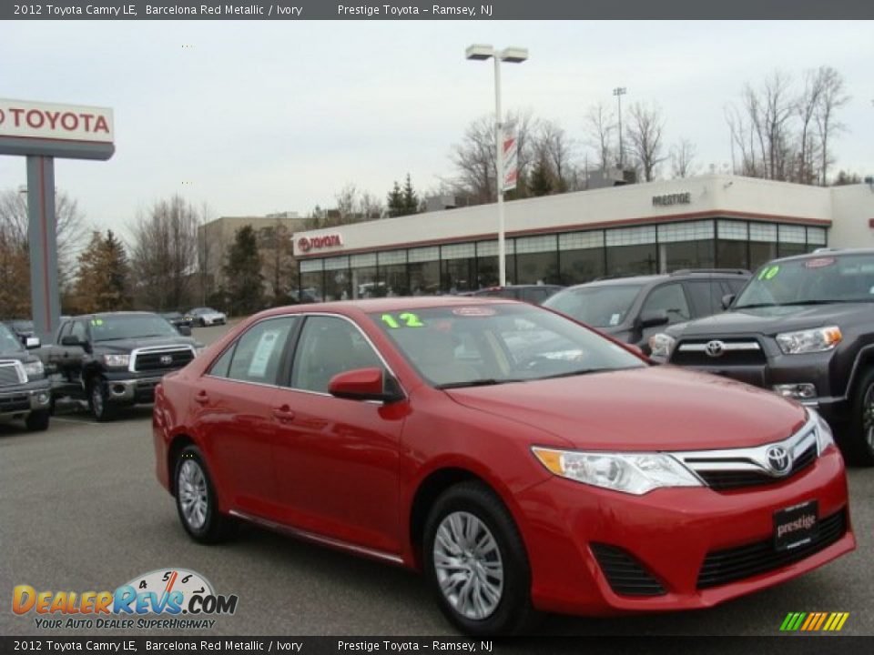 2012 Toyota Camry LE Barcelona Red Metallic / Ivory Photo #1