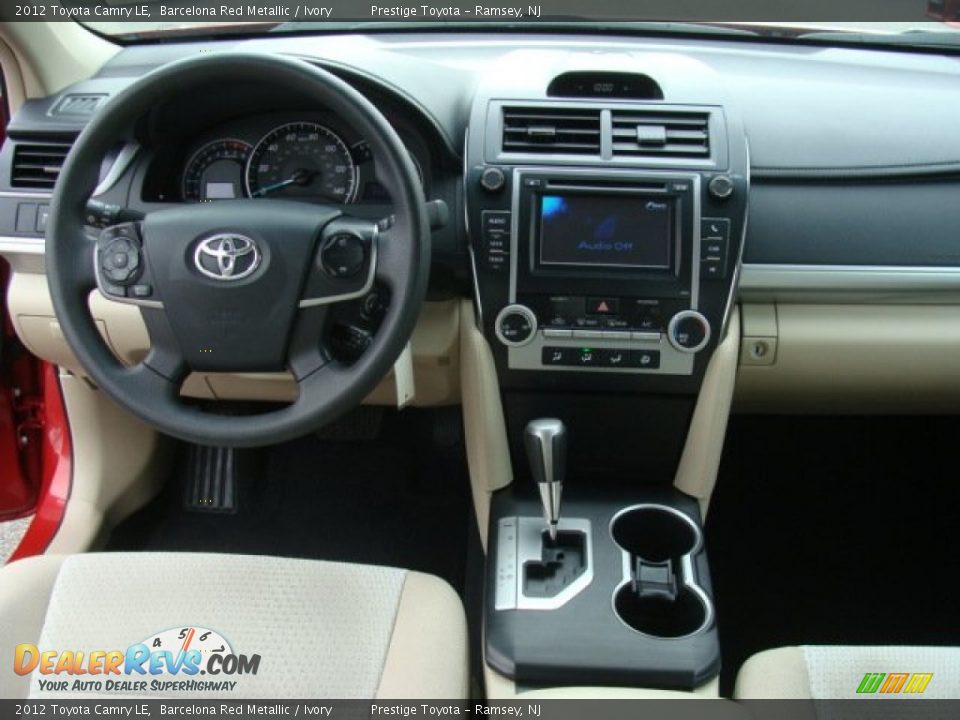 2012 Toyota Camry LE Barcelona Red Metallic / Ivory Photo #9