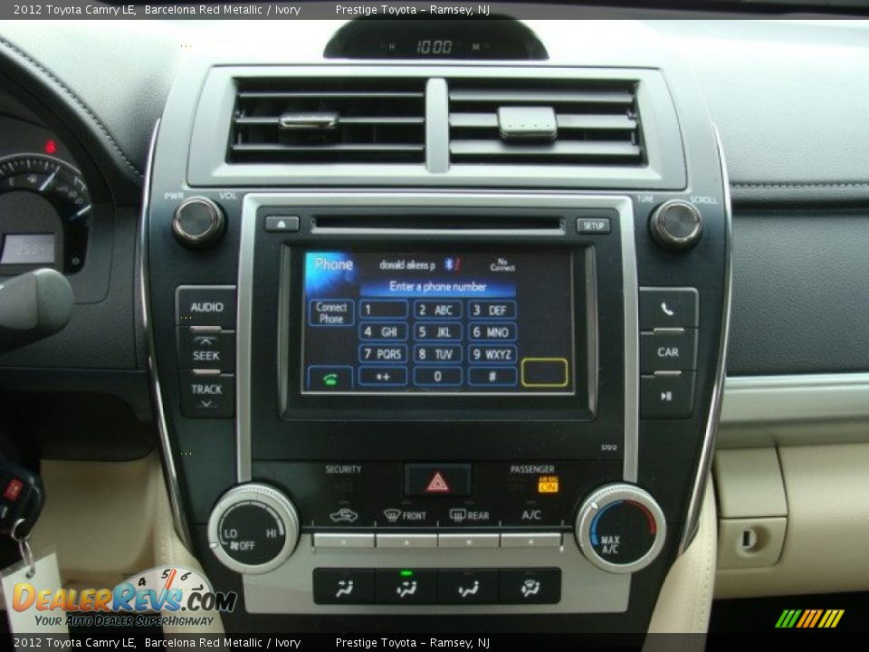 2012 Toyota Camry LE Barcelona Red Metallic / Ivory Photo #11