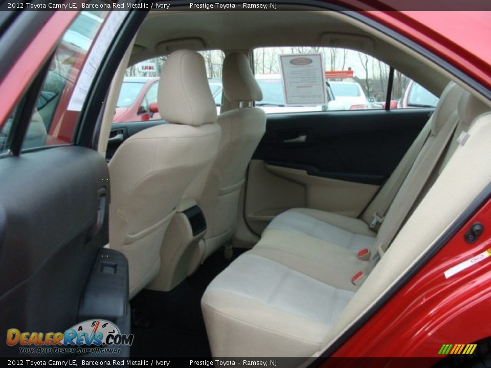2012 Toyota Camry LE Barcelona Red Metallic / Ivory Photo #13