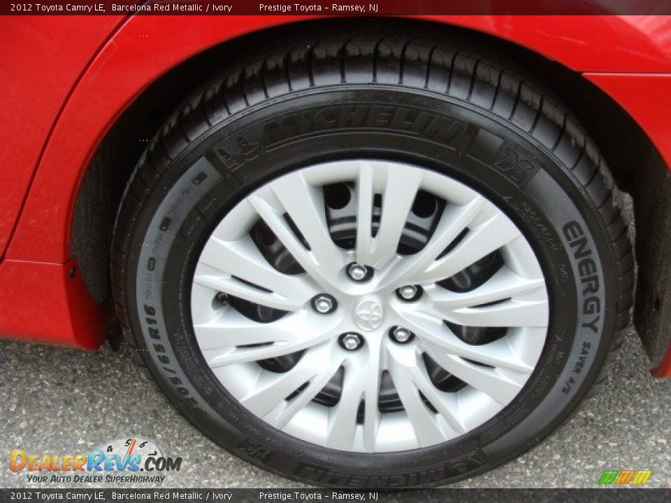 2012 Toyota Camry LE Barcelona Red Metallic / Ivory Photo #14