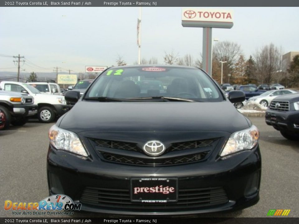 2012 Toyota Corolla LE Black Sand Pearl / Ash Photo #2