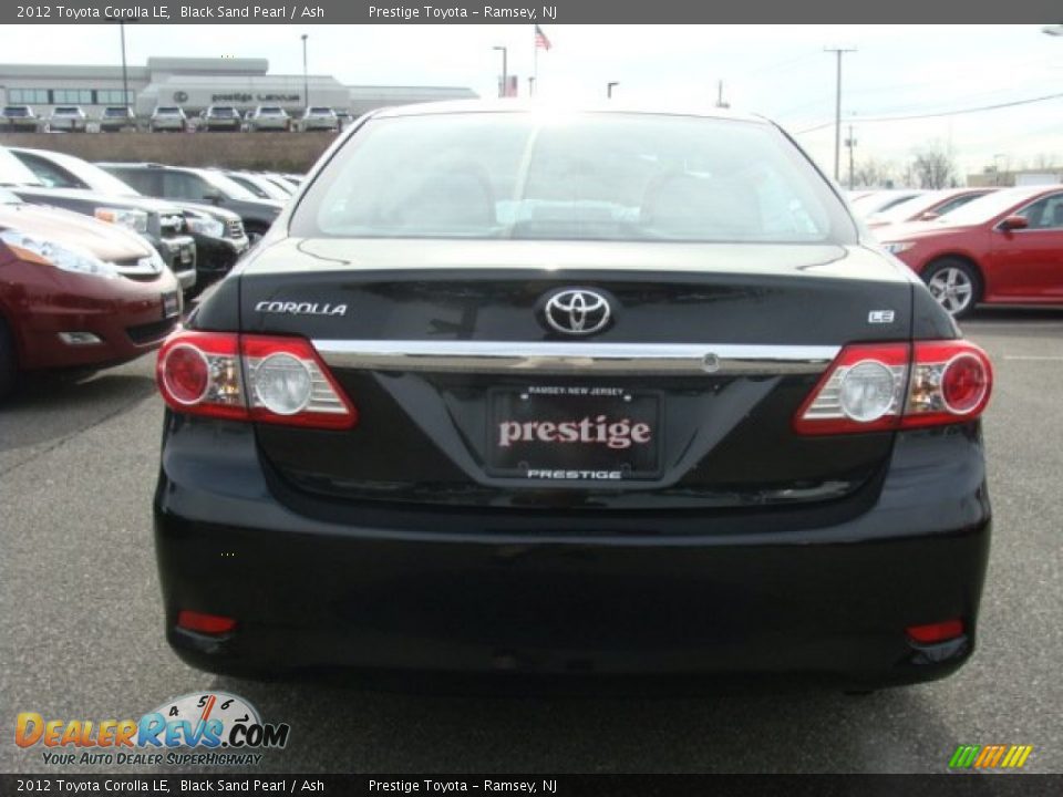 2012 Toyota Corolla LE Black Sand Pearl / Ash Photo #5