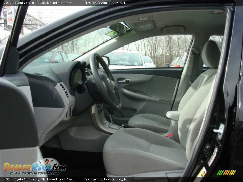 2012 Toyota Corolla LE Black Sand Pearl / Ash Photo #7