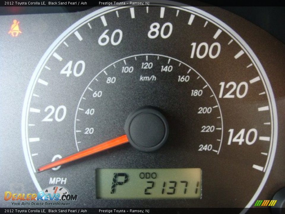2012 Toyota Corolla LE Black Sand Pearl / Ash Photo #10