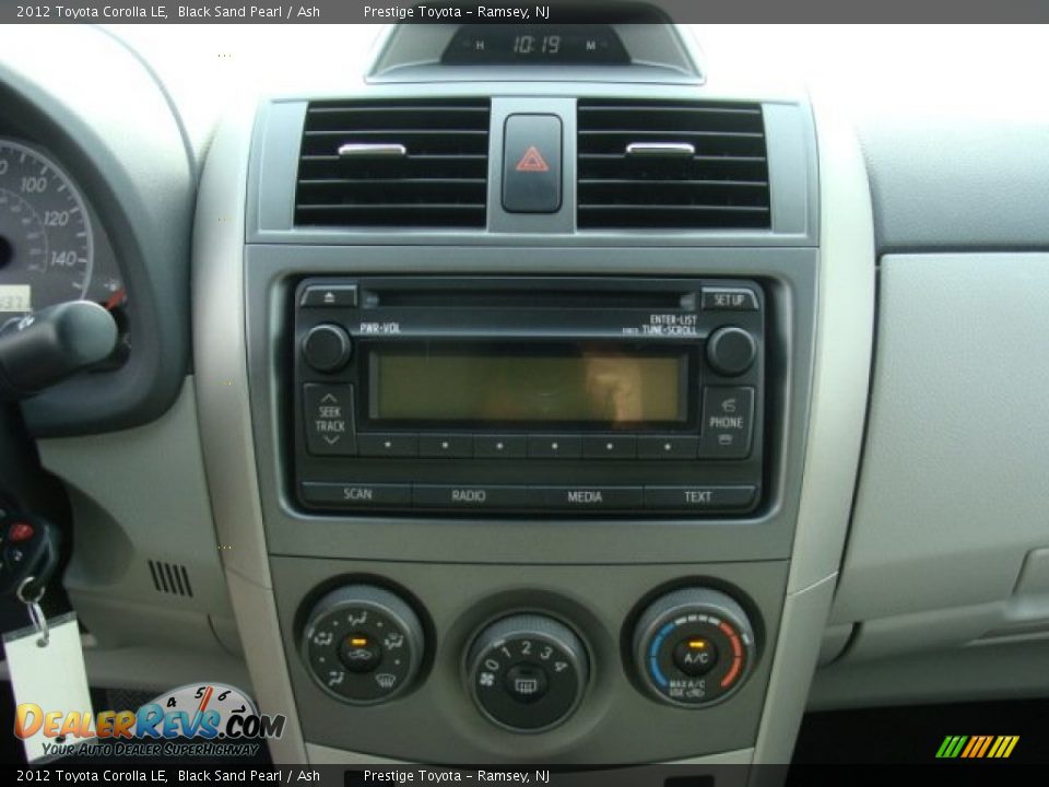 2012 Toyota Corolla LE Black Sand Pearl / Ash Photo #11