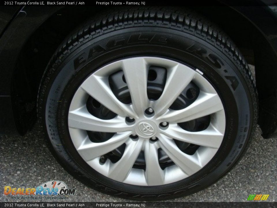 2012 Toyota Corolla LE Black Sand Pearl / Ash Photo #14