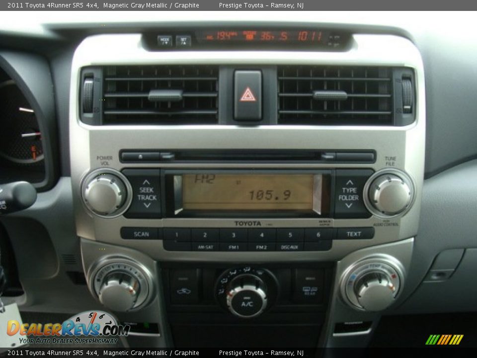2011 Toyota 4Runner SR5 4x4 Magnetic Gray Metallic / Graphite Photo #11