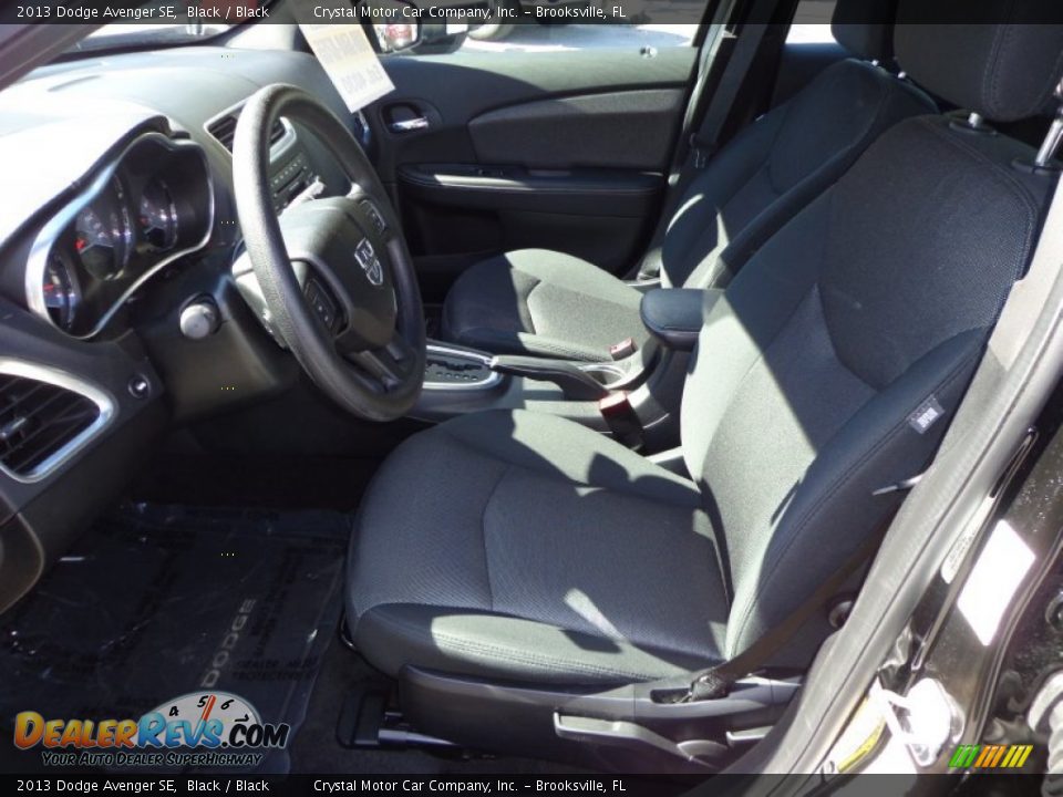 2013 Dodge Avenger SE Black / Black Photo #4