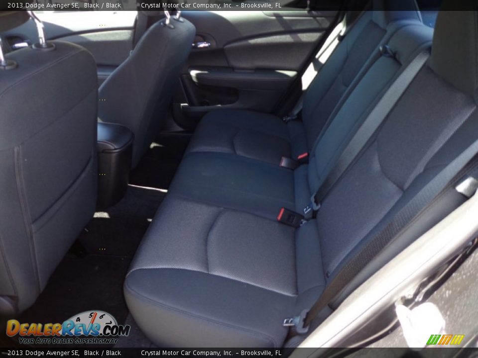 2013 Dodge Avenger SE Black / Black Photo #5