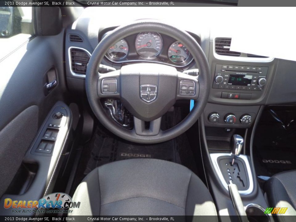 2013 Dodge Avenger SE Black / Black Photo #6