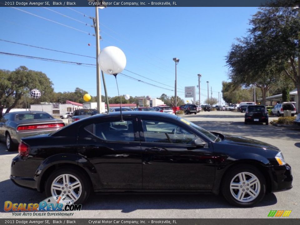 2013 Dodge Avenger SE Black / Black Photo #9