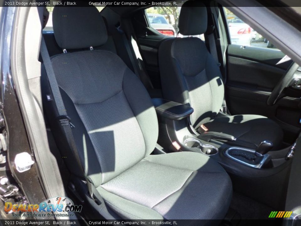 2013 Dodge Avenger SE Black / Black Photo #12