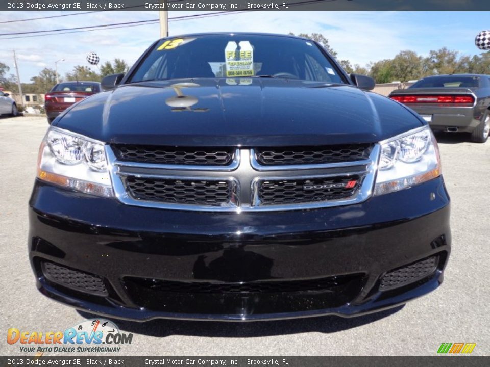 2013 Dodge Avenger SE Black / Black Photo #13