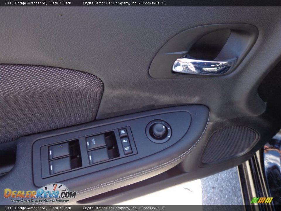 2013 Dodge Avenger SE Black / Black Photo #17