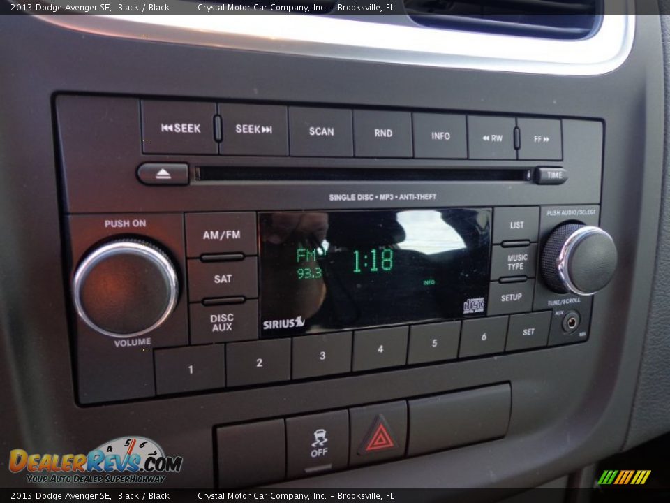 2013 Dodge Avenger SE Black / Black Photo #19