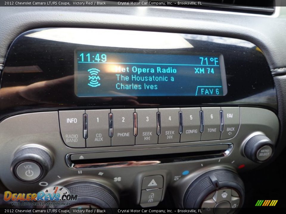 Audio System of 2012 Chevrolet Camaro LT/RS Coupe Photo #19