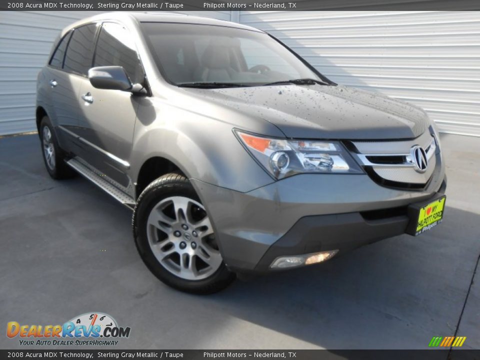 2008 Acura MDX Technology Sterling Gray Metallic / Taupe Photo #1