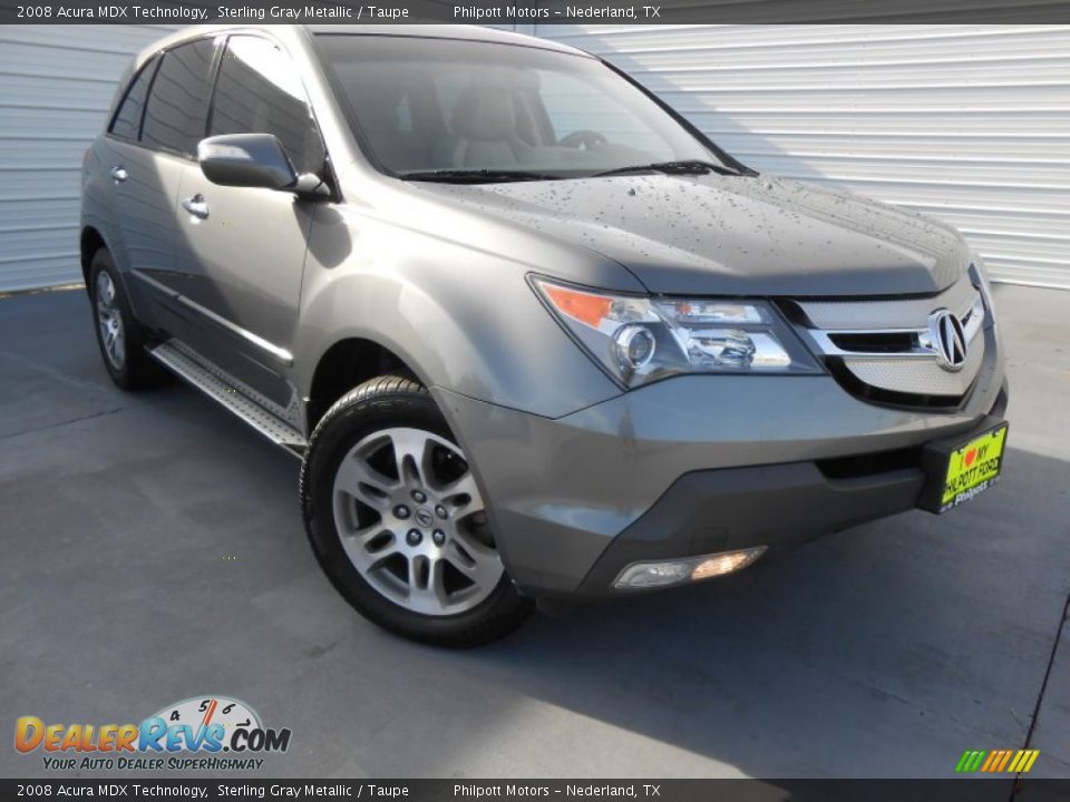 2008 Acura MDX Technology Sterling Gray Metallic / Taupe Photo #2