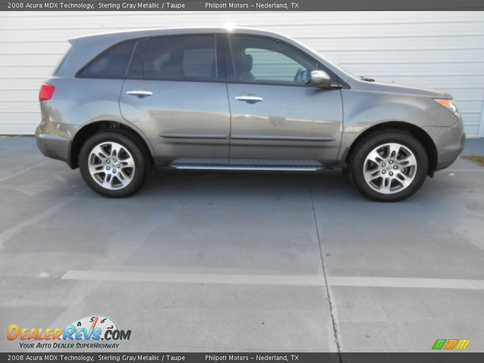 2008 Acura MDX Technology Sterling Gray Metallic / Taupe Photo #3