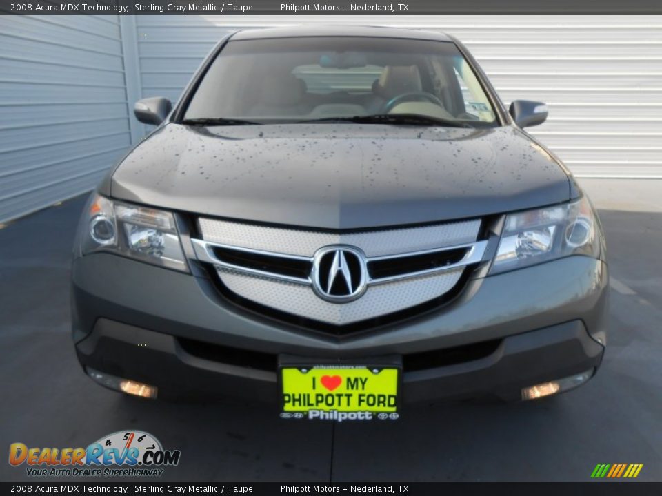 2008 Acura MDX Technology Sterling Gray Metallic / Taupe Photo #8