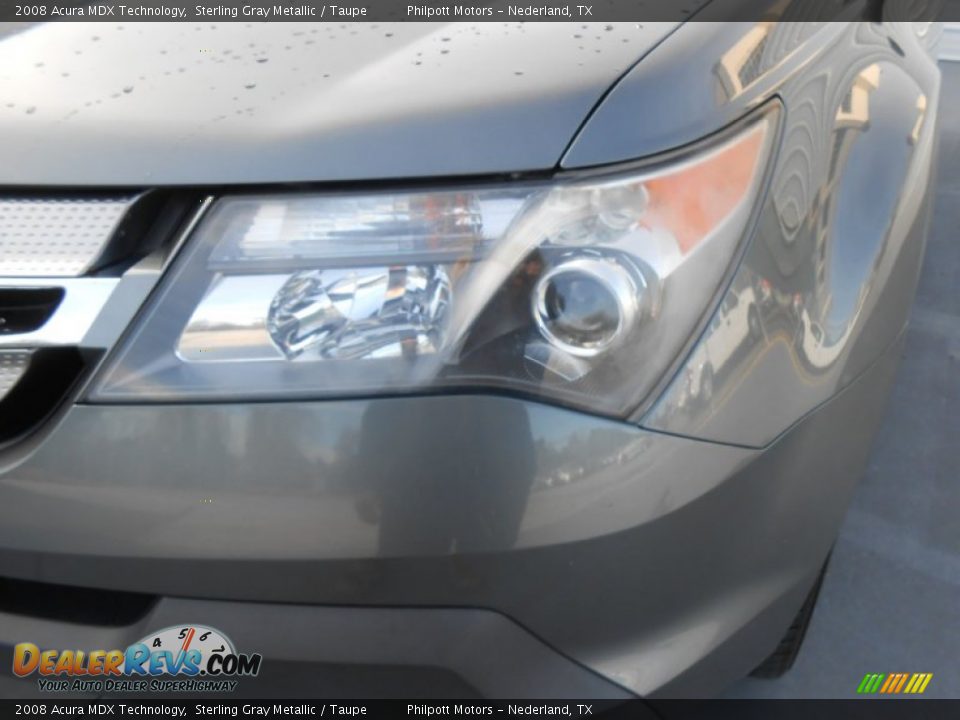 2008 Acura MDX Technology Sterling Gray Metallic / Taupe Photo #9