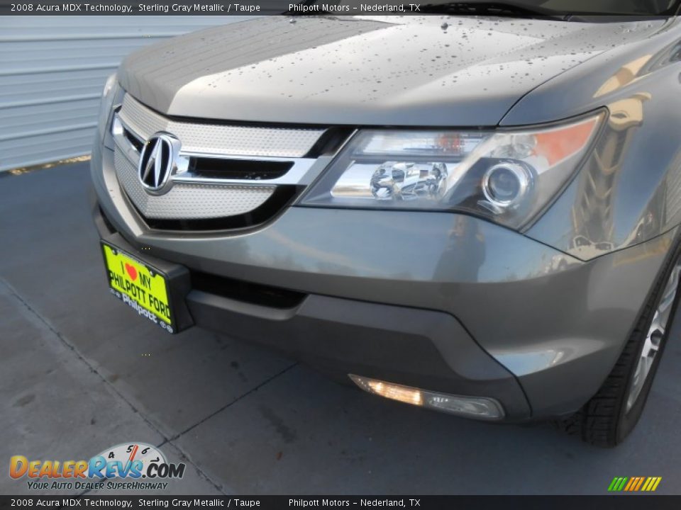 2008 Acura MDX Technology Sterling Gray Metallic / Taupe Photo #10
