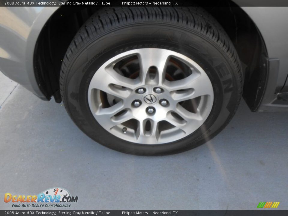 2008 Acura MDX Technology Sterling Gray Metallic / Taupe Photo #11