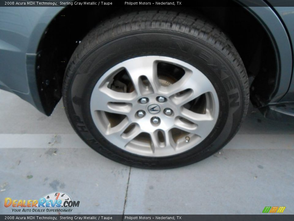 2008 Acura MDX Technology Sterling Gray Metallic / Taupe Photo #13