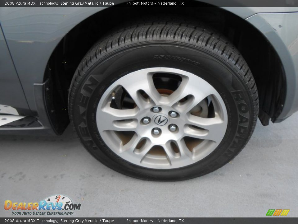 2008 Acura MDX Technology Sterling Gray Metallic / Taupe Photo #14