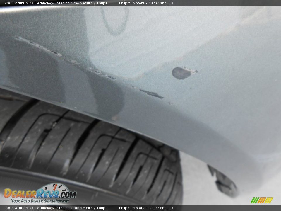 2008 Acura MDX Technology Sterling Gray Metallic / Taupe Photo #15