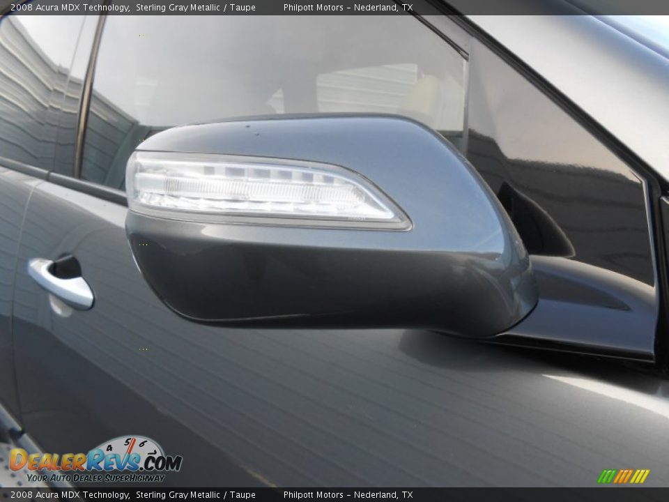 2008 Acura MDX Technology Sterling Gray Metallic / Taupe Photo #16
