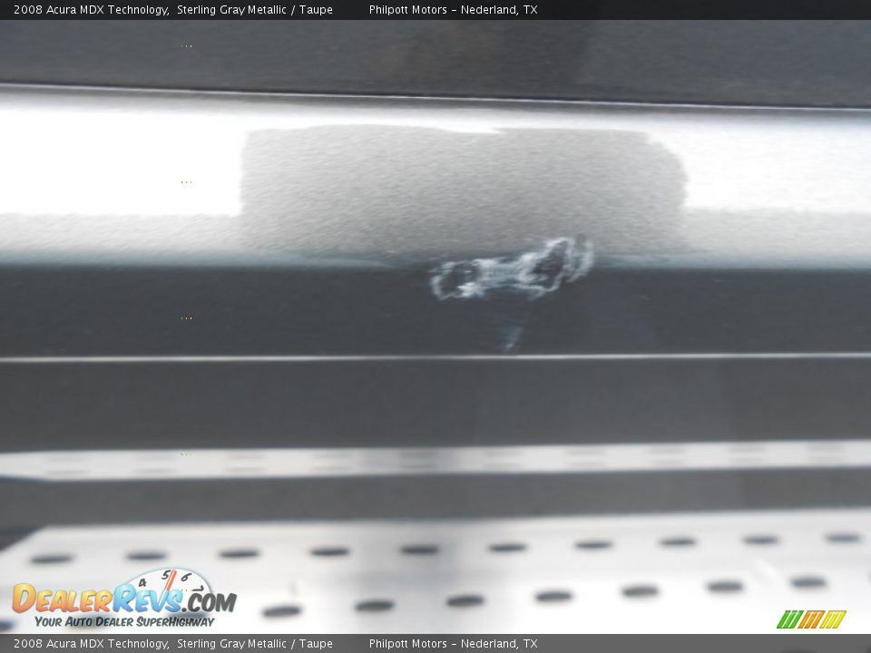 2008 Acura MDX Technology Sterling Gray Metallic / Taupe Photo #17