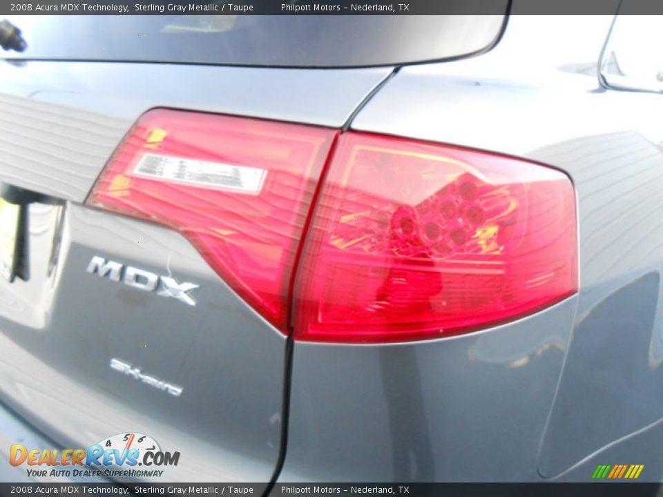 2008 Acura MDX Technology Sterling Gray Metallic / Taupe Photo #18