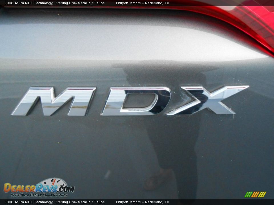 2008 Acura MDX Technology Sterling Gray Metallic / Taupe Photo #19