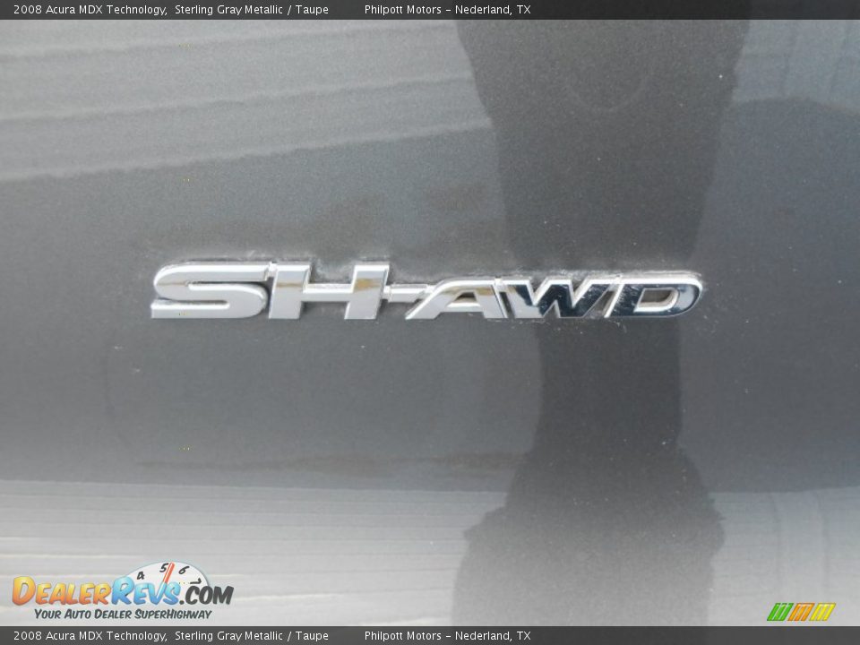 2008 Acura MDX Technology Sterling Gray Metallic / Taupe Photo #20