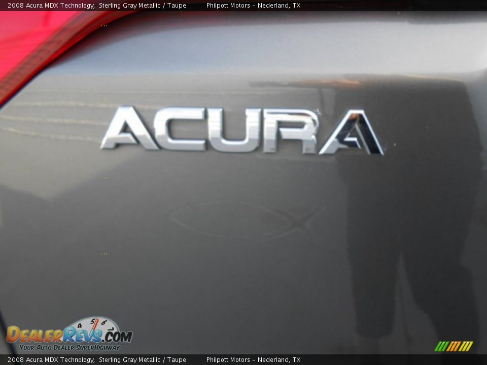 2008 Acura MDX Technology Sterling Gray Metallic / Taupe Photo #21