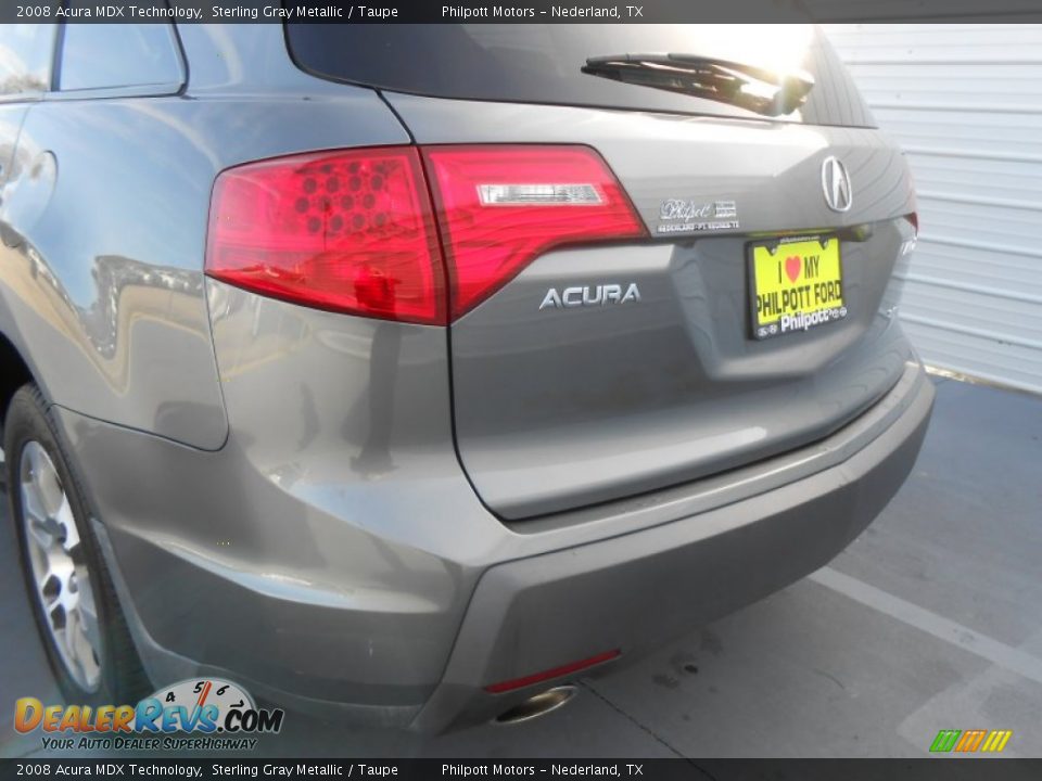 2008 Acura MDX Technology Sterling Gray Metallic / Taupe Photo #22