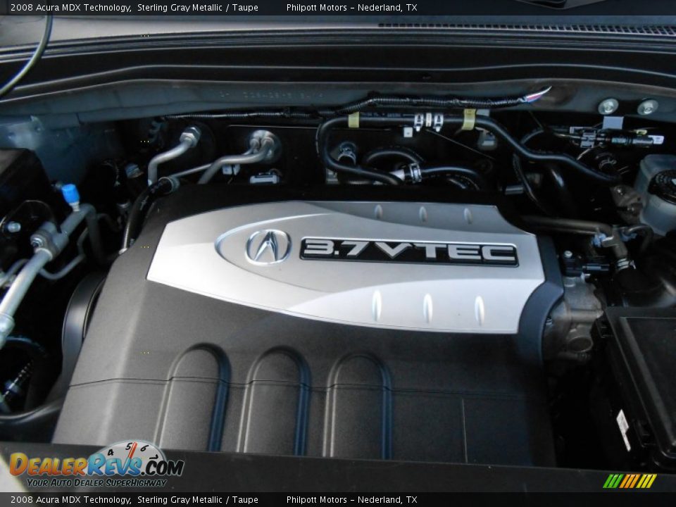 2008 Acura MDX Technology Sterling Gray Metallic / Taupe Photo #24