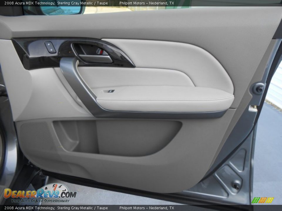 2008 Acura MDX Technology Sterling Gray Metallic / Taupe Photo #25