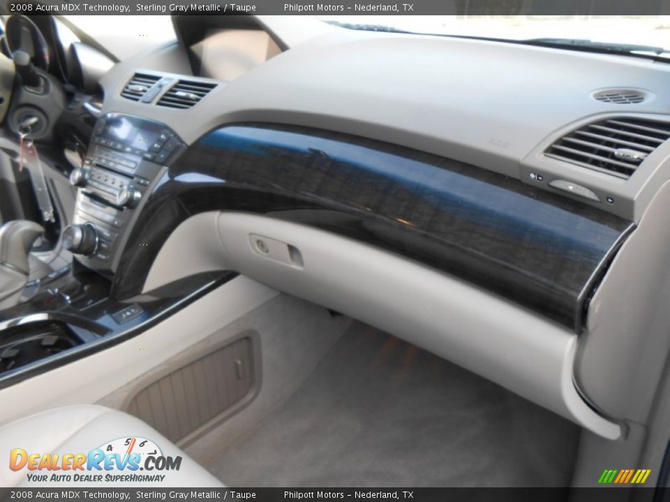 2008 Acura MDX Technology Sterling Gray Metallic / Taupe Photo #26