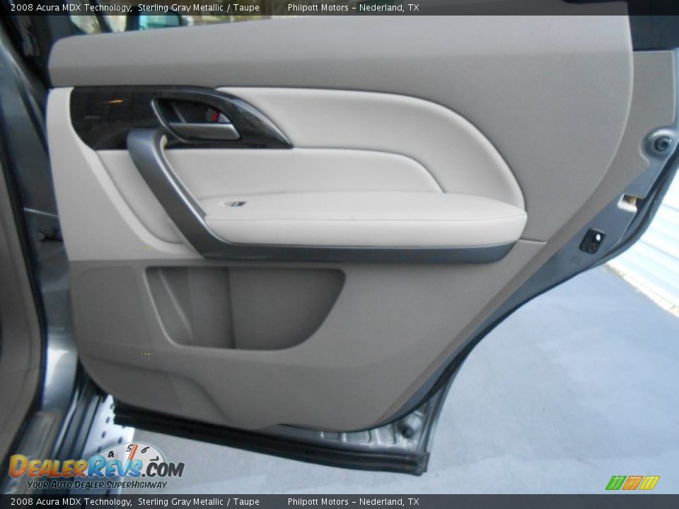 2008 Acura MDX Technology Sterling Gray Metallic / Taupe Photo #28