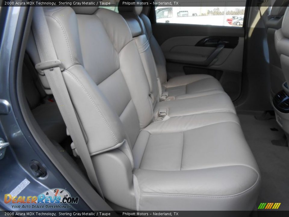 2008 Acura MDX Technology Sterling Gray Metallic / Taupe Photo #29