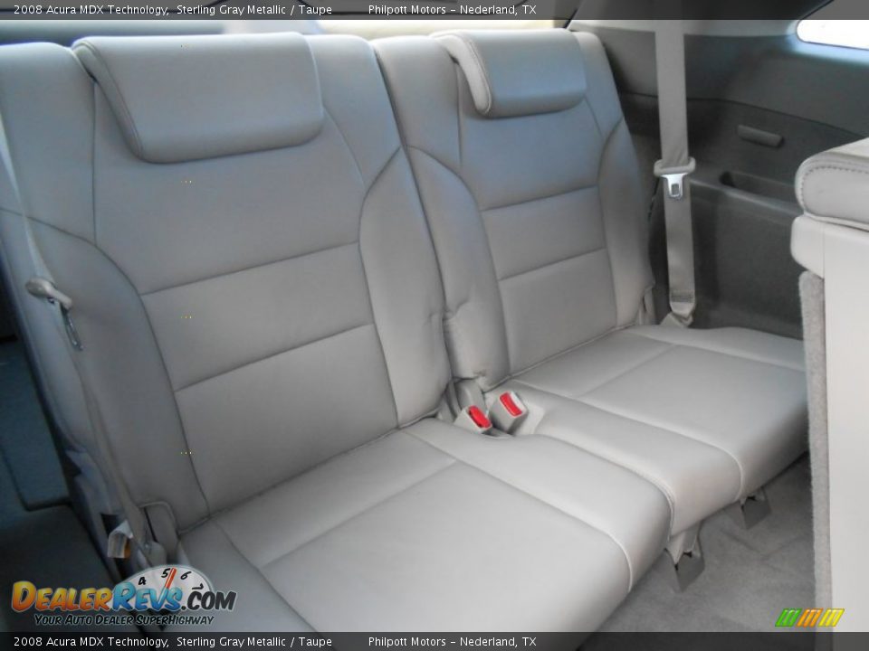 2008 Acura MDX Technology Sterling Gray Metallic / Taupe Photo #30