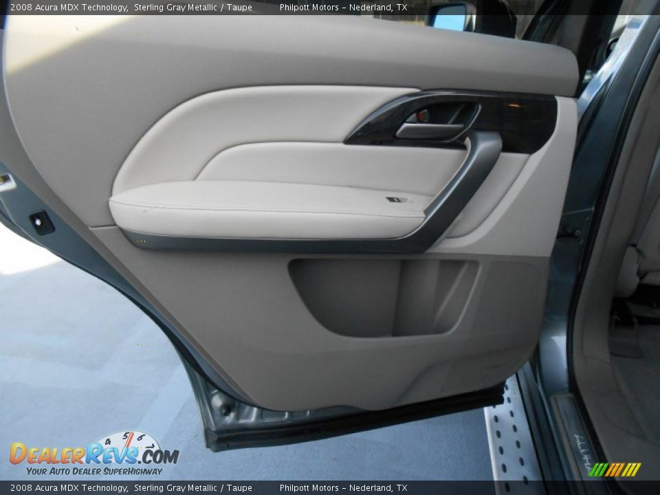 2008 Acura MDX Technology Sterling Gray Metallic / Taupe Photo #34
