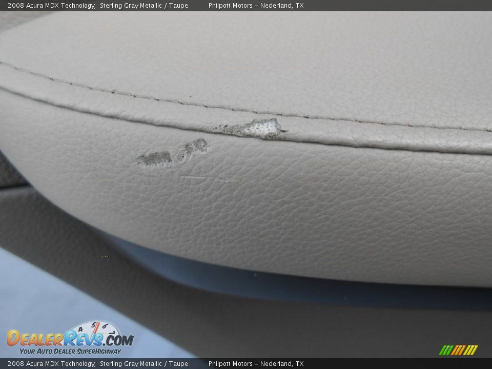 2008 Acura MDX Technology Sterling Gray Metallic / Taupe Photo #35