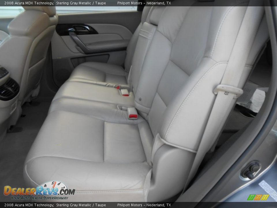 2008 Acura MDX Technology Sterling Gray Metallic / Taupe Photo #36